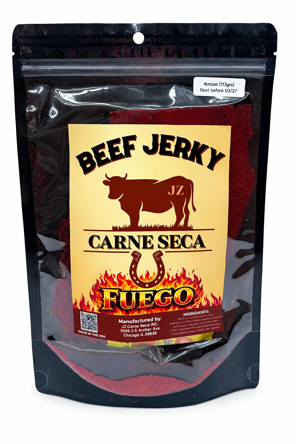 FIRE BEEF JERKY (CARNE SECA )